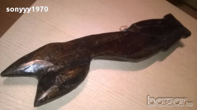 Голямо дървено коте-51х12х5см-внос швеицария, снимка 12 - Антикварни и старинни предмети - 16739689