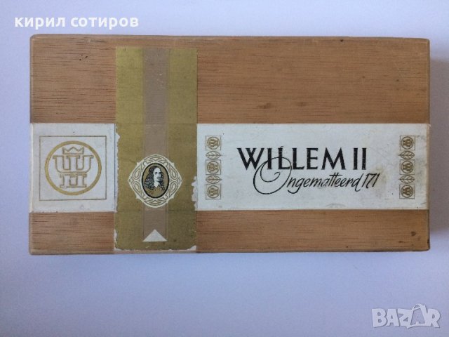 Оригинална холандска кутия за пури „Willem II“ от 1973 г.