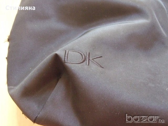 DKNY Donna Karan New York оригинална черна чанта от плат, снимка 4 - Чанти - 18393965