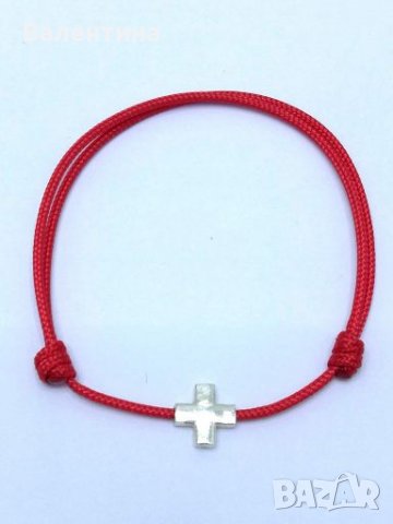 Дамска/мъжка/детска гривна със 925 сребърен кръст, Подарък за кръщене, снимка 2 - Гривни - 26153761