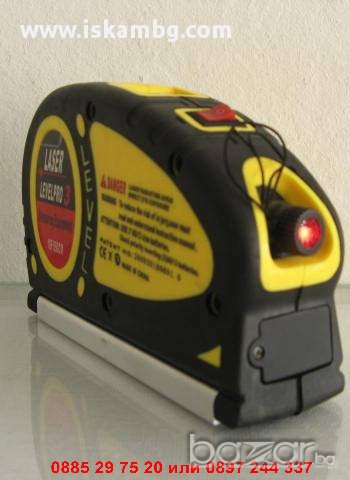 Лазерен нивелир с ролетка 5.5 метра - код 1036, снимка 9 - Измервателни инструменти - 12619093
