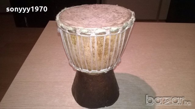 ретро тарамбука от естествени материали-20х14см-от франция, снимка 2 - Ударни инструменти - 20040961