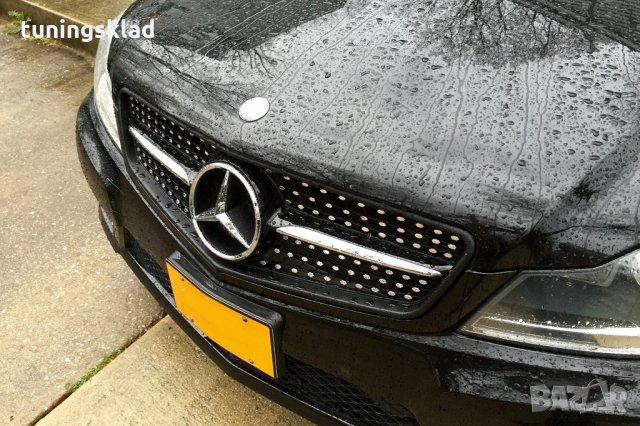 РЕШЕТКА ТИП ДИАМАНТ ЗА MERCEDES W204 СЕДАН / КОМБИ (2007-2014), снимка 2 - Аксесоари и консумативи - 23672443