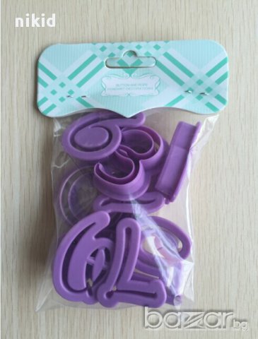 стил дисни цифри числа форми ръкопис резци за украса декор торта тесто фондан шоколад, снимка 2 - Форми - 12991113