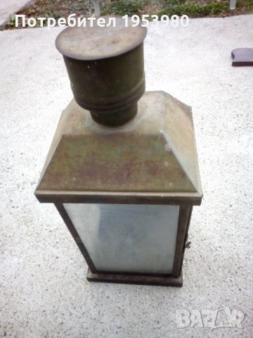Стар фенер, снимка 2 - Антикварни и старинни предмети - 23328739