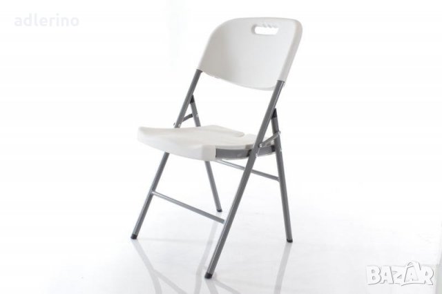 Сгъваем стол с облегалка и удобна дръжка, 4 кг, бялo-сиво в Столове в гр.  Айтос - ID25046356 — Bazar.bg