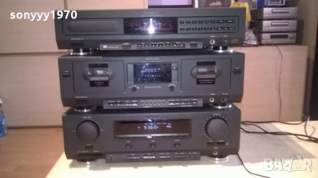 philips receiver+philips deck+philips cd-като нови уреди-swiss, снимка 6 - Ресийвъри, усилватели, смесителни пултове - 24630375