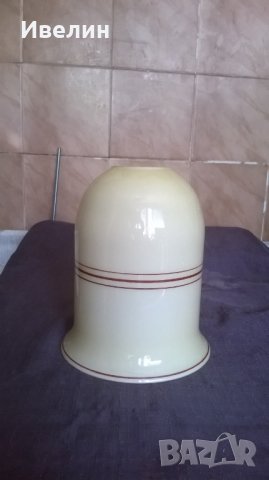 старо стъкло за полилей,нощна лампа арт деко, снимка 4 - Настолни лампи - 25478330