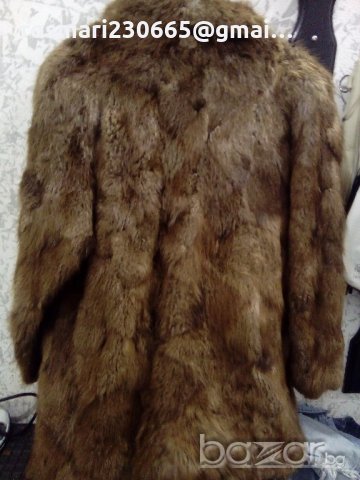 Дамско палто естествен косъм видра, снимка 2 - Палта, манта - 18978144