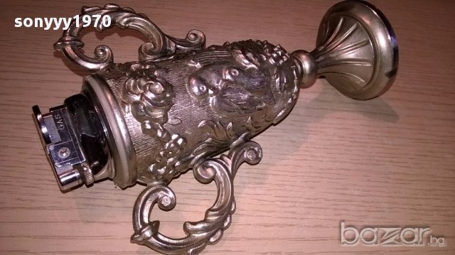 Ретро запалка амфора-19х14х7см-внос швеицария, снимка 5 - Антикварни и старинни предмети - 17015254