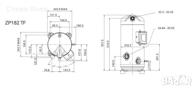 Хладилен компресор Copeland KCE-TFD-455, снимка 10 - Компресори - 22868242