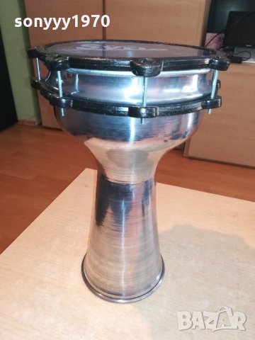 ГОЛЯМА-Нова тарамбука-40х25см-алуминиева и маркова от сирия, снимка 3 - Ударни инструменти - 21620741