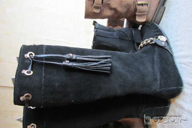 АРИСТОКРАТИЧНИ дамски ботуши, ОГРАНИЧЕНА СЕРИЯ, LIMITED EDITION Juicy Couture Gold original, 38 - 39, снимка 16 - Дамски ботуши - 20294530