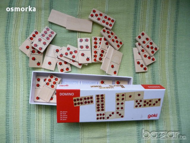 Дървен пъзел Goki с калинки Немски Гоки, снимка 3 - Образователни игри - 16344059