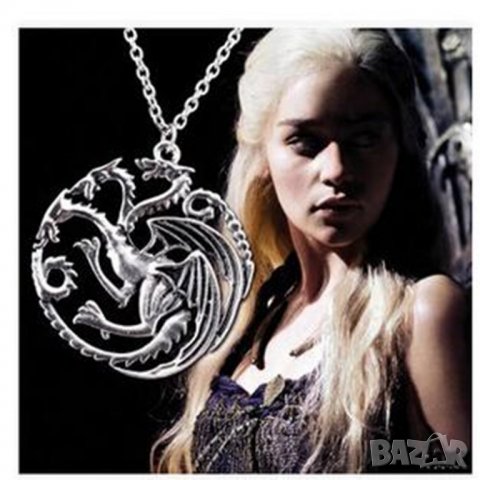 House of the Dragon 🏡🐲🐉 / Game of Thrones Триглав Дракон колие Таргериен герб, снимка 5 - Други ценни предмети - 23258377