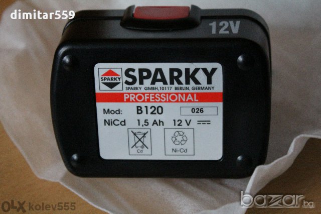 Батерия за Sparky Professional 12v нова