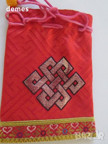 Традиционна торбичка тип пунгия от плат DELL от Монголия-15, снимка 1 - Други - 23456858