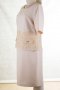 Елегантна рокля в бледорозов нюанс с бродерии марка Poza - EU 42 и EU 46, снимка 2