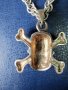 сребърен медальон - череп, снимка 6
