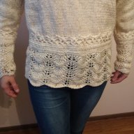 Ръчно плетена блуза, снимка 3 - Блузи с дълъг ръкав и пуловери - 17206507