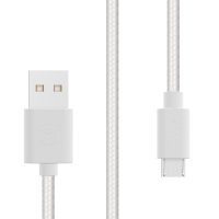 Текстилен кабел за данни micro USB, 1.5м, снимка 5 - USB кабели - 23649122