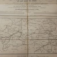 Стара карта на Австрия 1845 г/29 части, снимка 2 - Антикварни и старинни предмети - 21178105