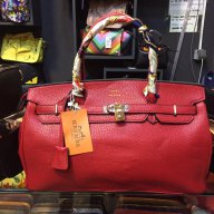 Дамска чанта hermes червена, снимка 1 - Чанти - 13905376