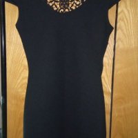 Нова къса черна рокля по тялото S 36 с дантела , снимка 5 - Рокли - 25513273