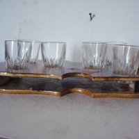 Стар комплект чаши с цигулка, снимка 5 - Антикварни и старинни предмети - 26042849