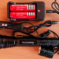  Police Xml-t6 / 5 Watt /с две батерии, снимка 9 - Къмпинг осветление - 23357531