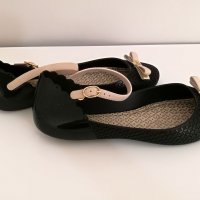Черни балеринки ZAXY с декоративен детайл- панделка, снимка 3 - Дамски ежедневни обувки - 25979730