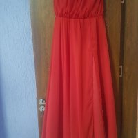 Страхотна червена рокля, снимка 6 - Рокли - 22382173