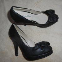 Черни обувки на ток , снимка 2 - Дамски елегантни обувки - 26202516