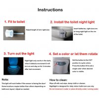 1668 Осветление за тоалетната чиния - Toilight, снимка 6 - Други стоки за дома - 24811373