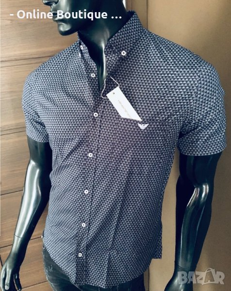 Armani мъжка риза с къс ръкав КОД 9, снимка 1