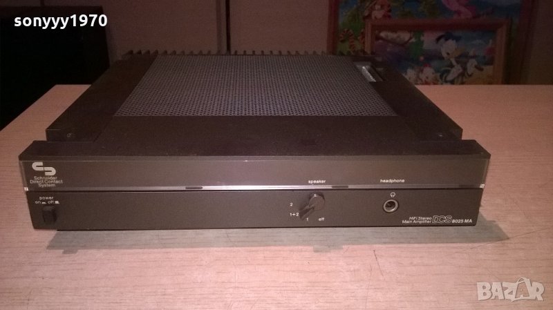 schneider dcs8025ma hifi stero main amplifier-west germany, снимка 1