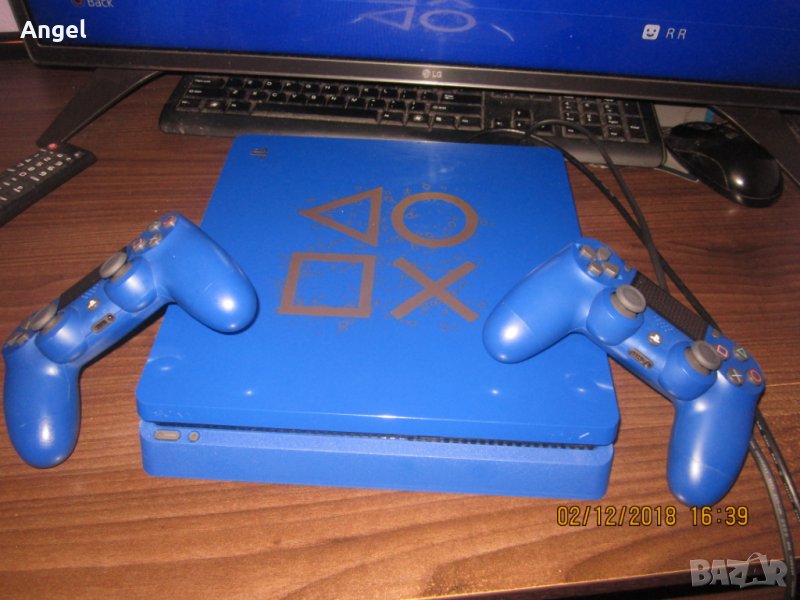 PS4 slim лимитирано издание с много игри в гаранция, снимка 1