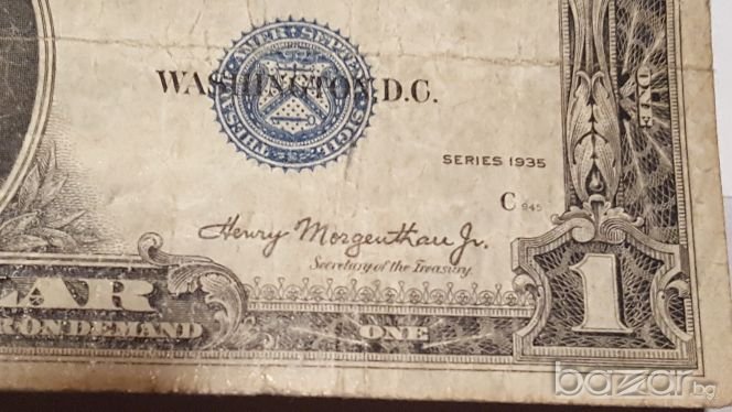 RARE $ 1 DOUBLE DATE 1935, снимка 1