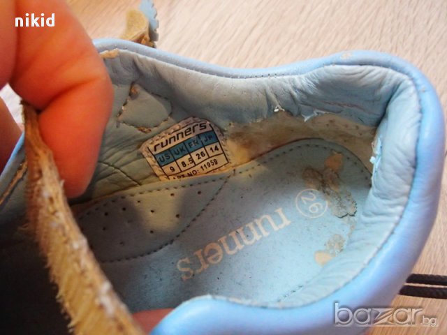 детски сини сандали балеринки runners 26 номер, снимка 3 - Детски сандали и чехли - 15824655