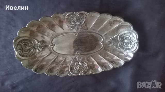 посребрена фруктиера,купа арт деко, снимка 3 - Антикварни и старинни предмети - 25586090