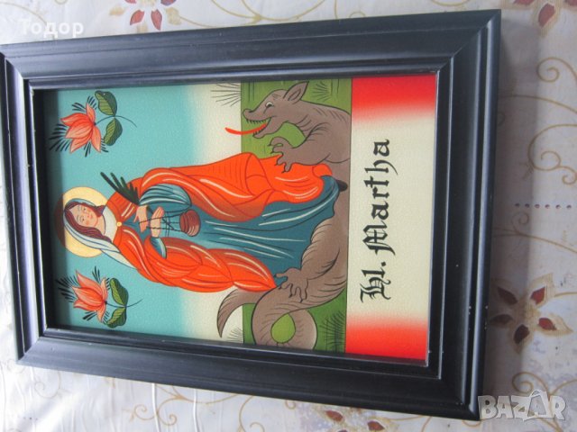 Невероятна Стара икона стъклопис позлата , снимка 7 - Колекции - 25405004