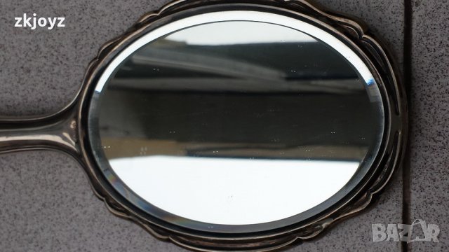 Старинно сребърно кристално огледало, снимка 6 - Антикварни и старинни предмети - 22036143
