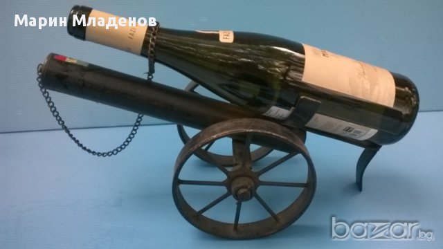 Оръдие-метална стойка за вино, снимка 4 - Антикварни и старинни предмети - 15972076