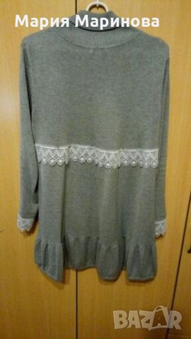 Сива зимна рокля, снимка 9 - Рокли - 19991739