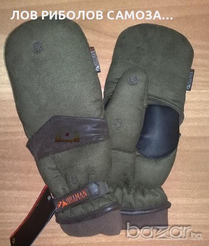 Ръкавици Hillman с капак зелени, снимка 1