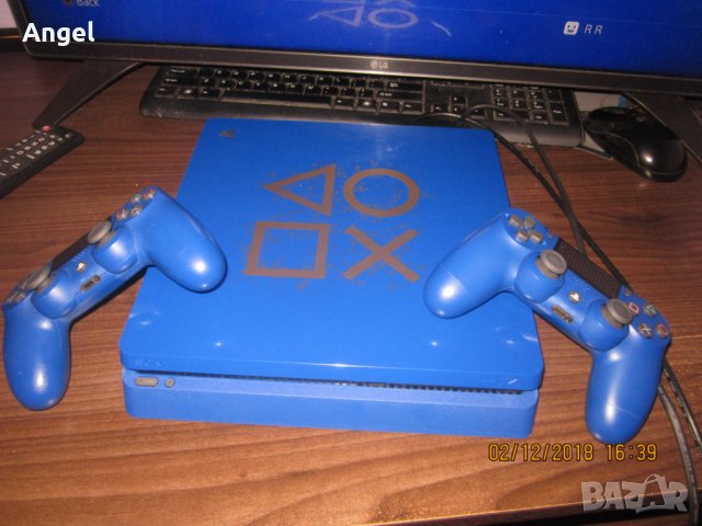 PS4 slim лимитирано издание с много игри в гаранция