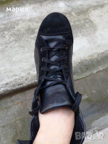 Armani оригинални кецове естество. Кожа, снимка 2 - Маратонки - 23682132