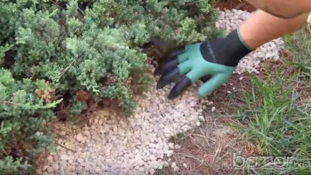 Нови специални градинарски ръкавици с пластмасови пръсти, водоустойчиви, снимка 11 - Други инструменти - 17781641