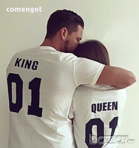 МАМА, ТАТКО И АЗ! Сет мъжка, дамска и детска тениска KING & QUEEN PRINCE(SS)! ПОРЪЧАЙ С ТВОЯ ИДЕЯ!, снимка 7 - Тениски - 14512987