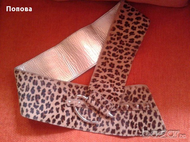 ' DEPECHE ''   естествена кожа с косъм с животински принт